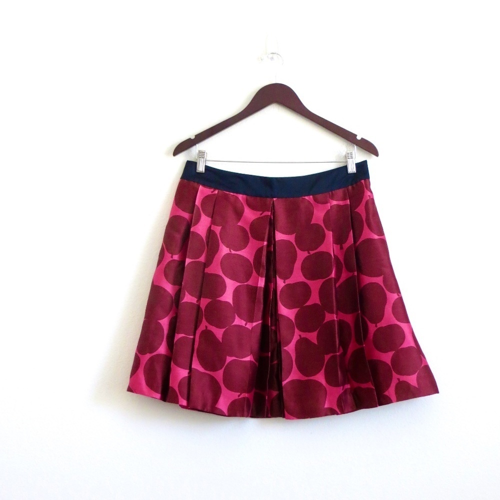 NEW! Juicy Couture Silk Polka Dot Skirt Pink SZ 8 - Picture 2 of 8